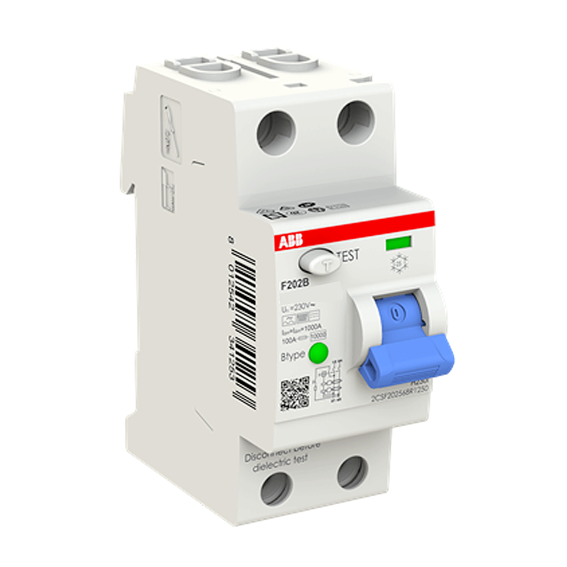 เบรคเกอร์กันไฟดูด 40 แอมป์ 2 โพล ABB RCCB F202 B-40/0.03 (Type B)_1